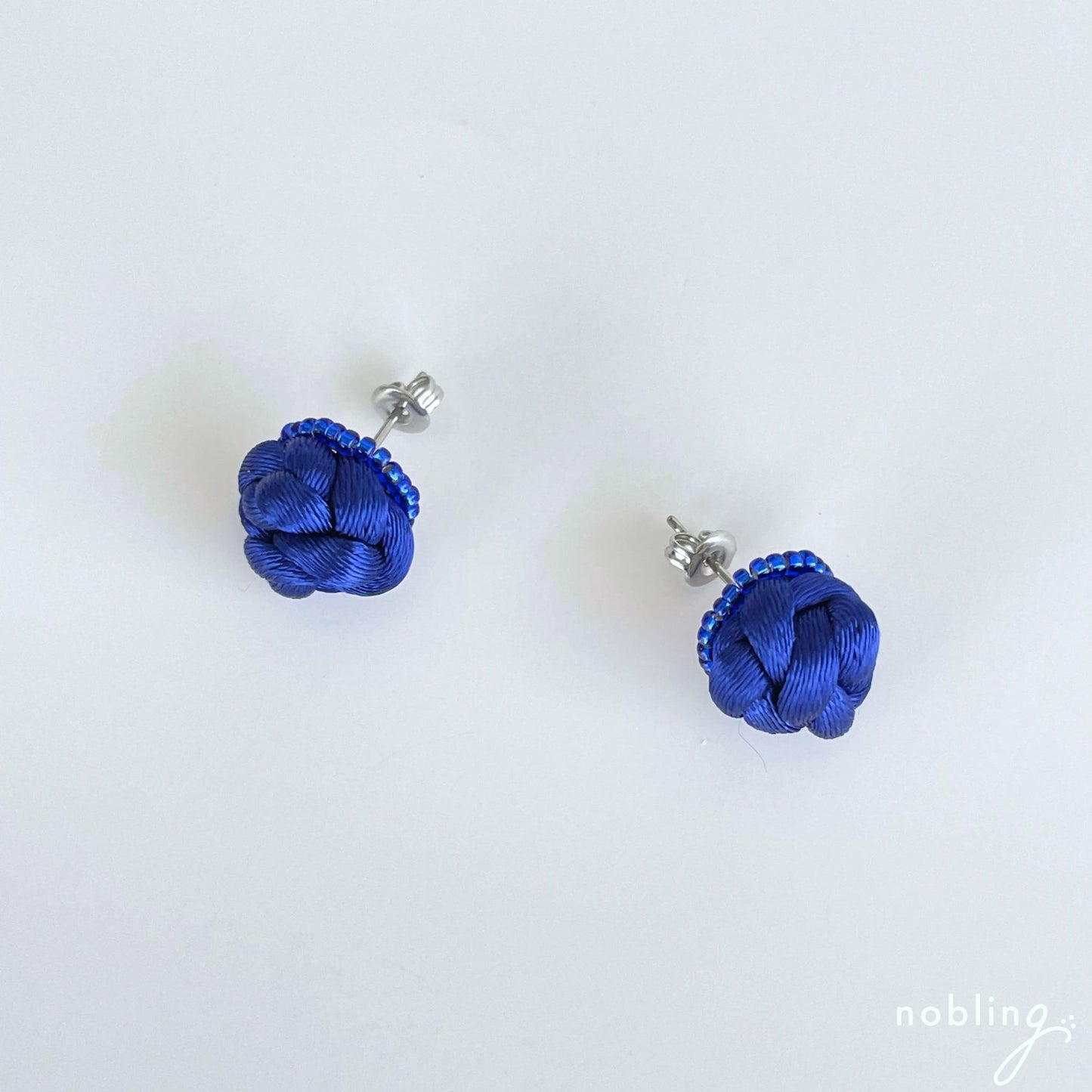 Koron-to earrings 【Dark blue】