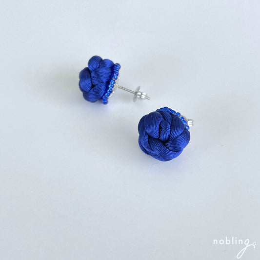 Koron-to earrings 【Dark blue】