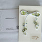 White Ribbon Brooch with Beads, Statement Bow Pin for Jacket or Dress, Handmade Japanese Jewelry 【Oikawa White】