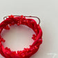 Simple wreath brooch 【Red】