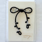One-of-a-Kind Black Ribbon Brooch, Original Sew on Cord Design, Handmade Beaded Statement Pin, Japanese Artisan Jewelry, Gift for Her