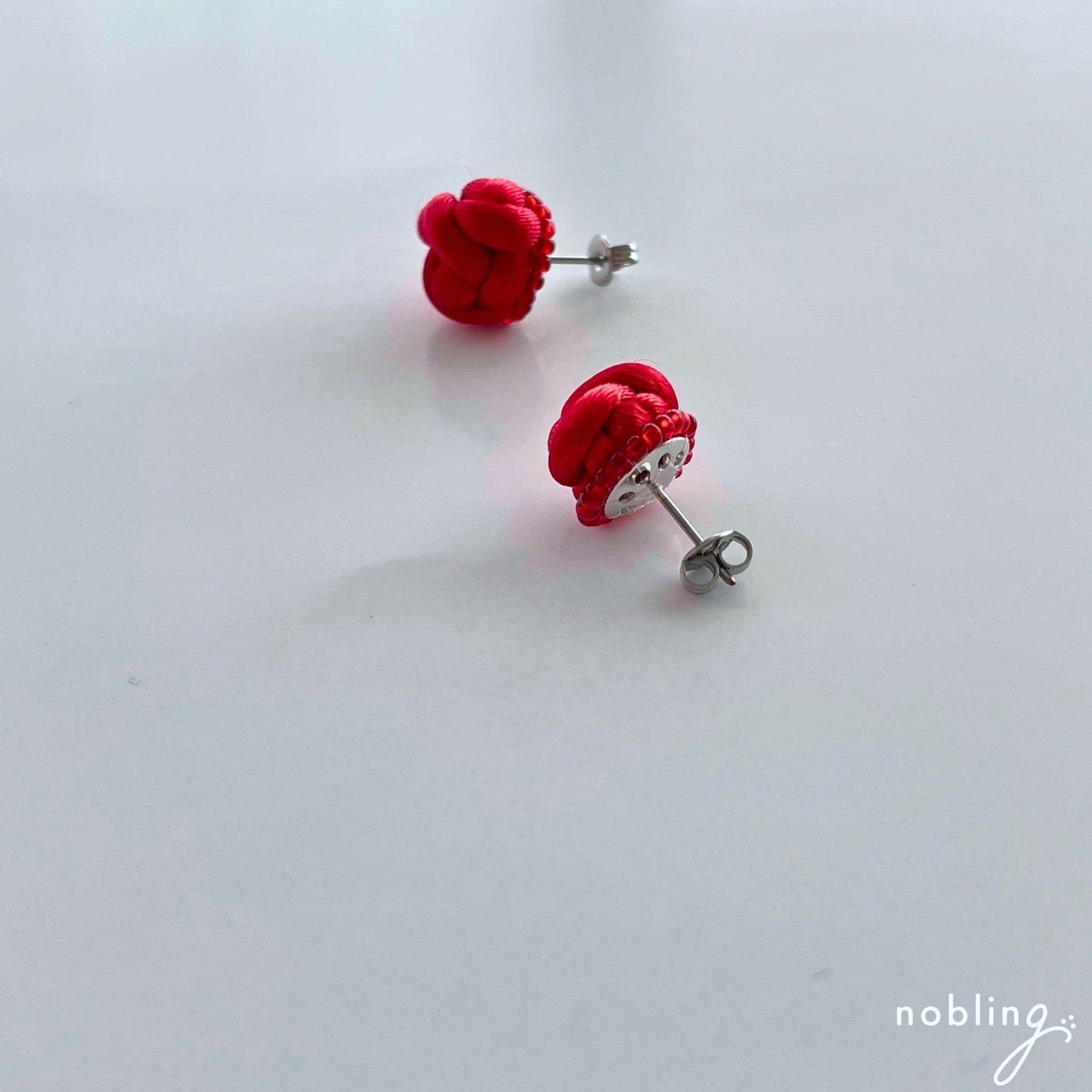 Koron-to earrings 【Red】